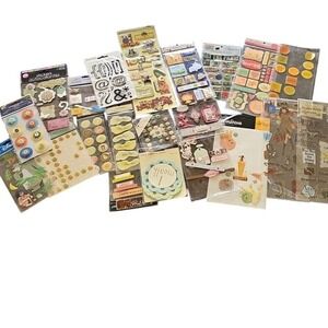Recollections Creative Imaginations Sandylion 3D Epoxy Sticker Lot Scrapbooking